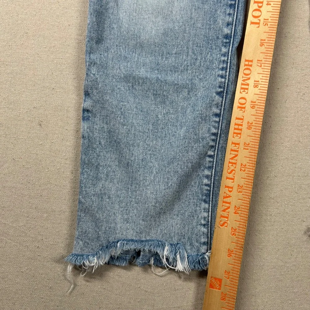 Old Navy Jeans‎ Womens 0 Erin Boyfriend Raw Hem High Rise Crop Denim